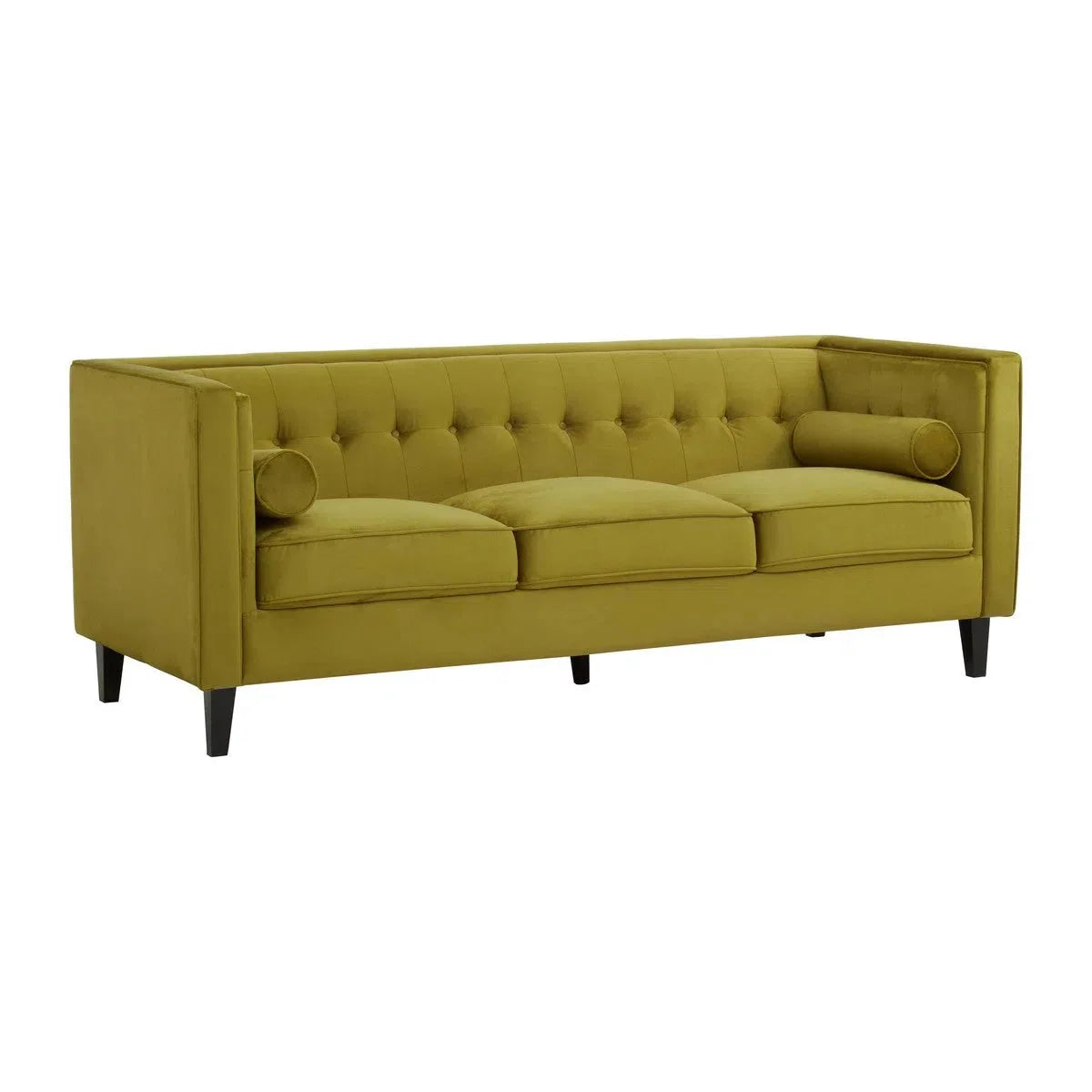 Beaumonde Home Helios Olive Velvet Sofa