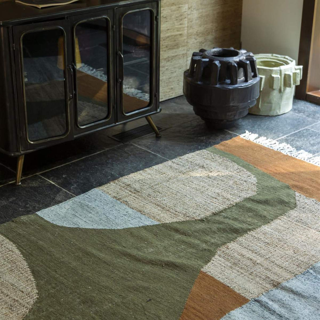 Dutch Bone Carpet Pavilion Natural Green Brown