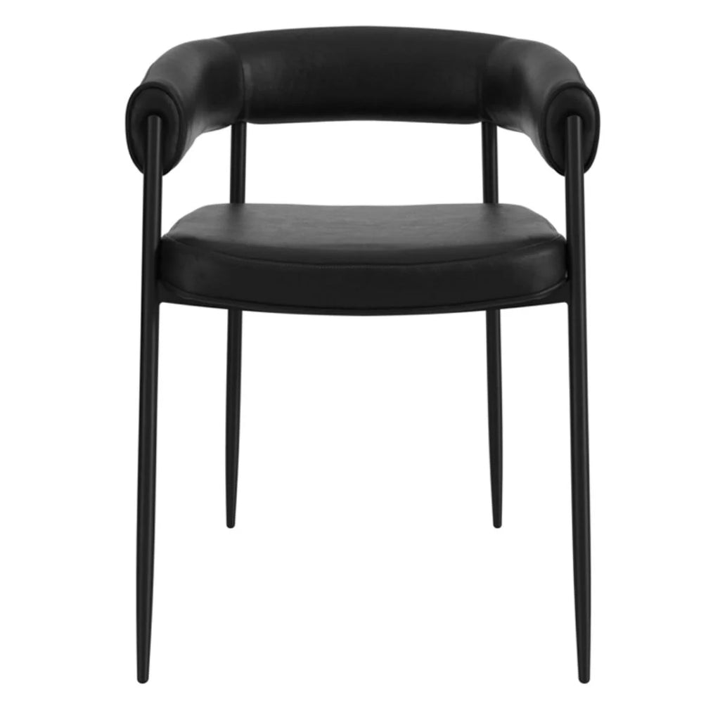 HO+ME Queens Black Dining Chair (2PK)