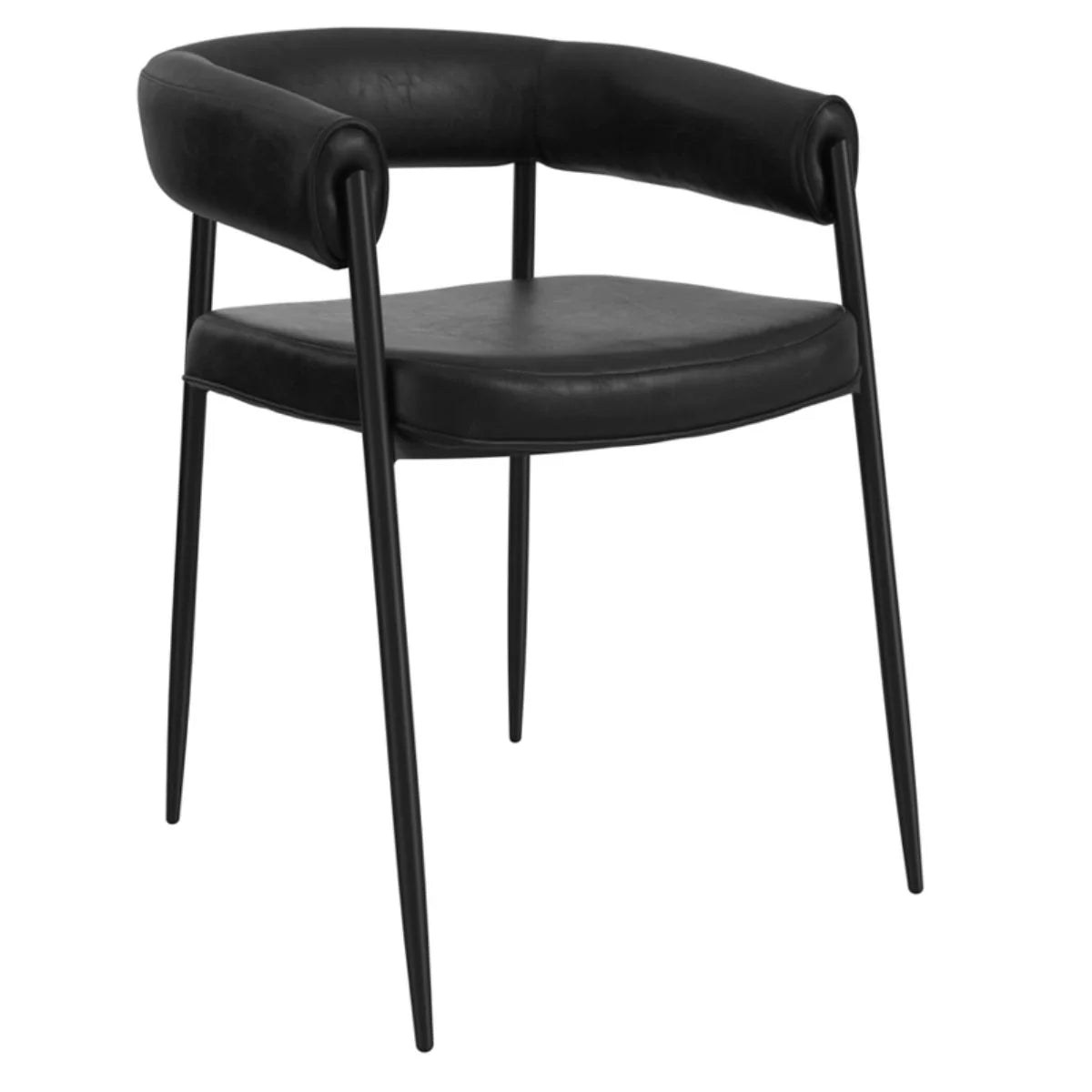 HO+ME Queens Black Dining Chair (2PK)