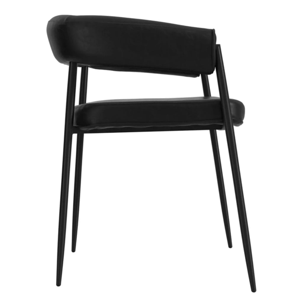 HO+ME Queens Black Dining Chair (2PK)