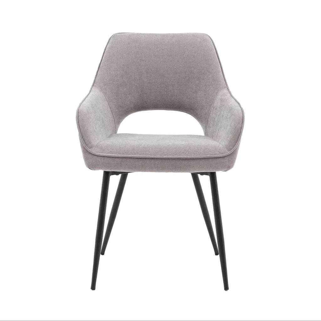 Gallery Direct Ivorra Dining Chair Grey (2PK)