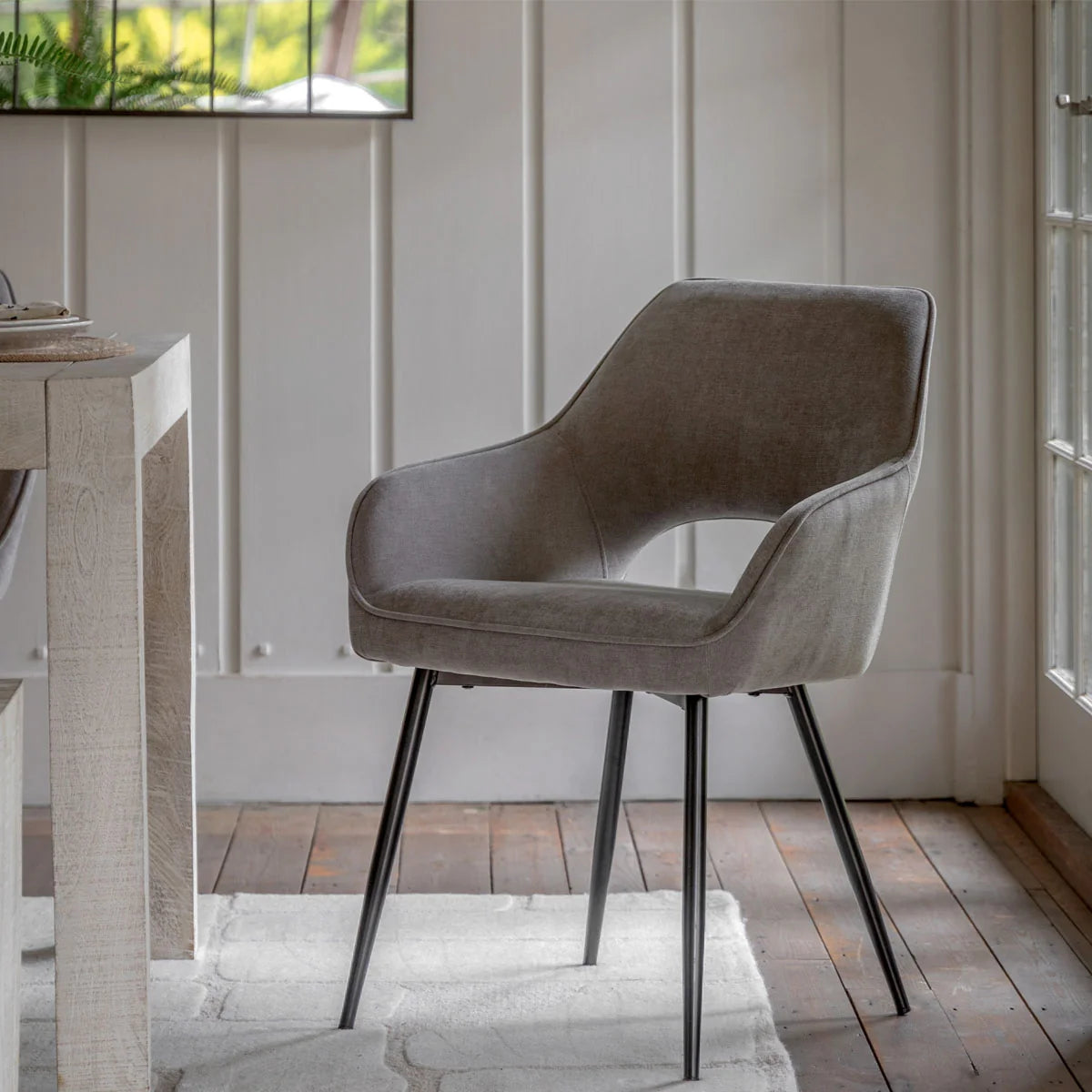 Gallery Direct Ivorra Dining Chair Grey (2PK)