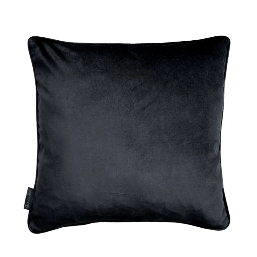 Avalana Midnight Orient Tree Piped Velvet Cushion