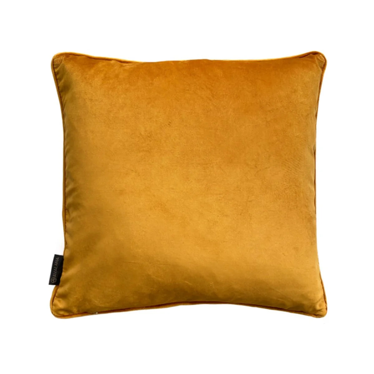 Avalana Natural Leo Piped Velvet Cushion Cover