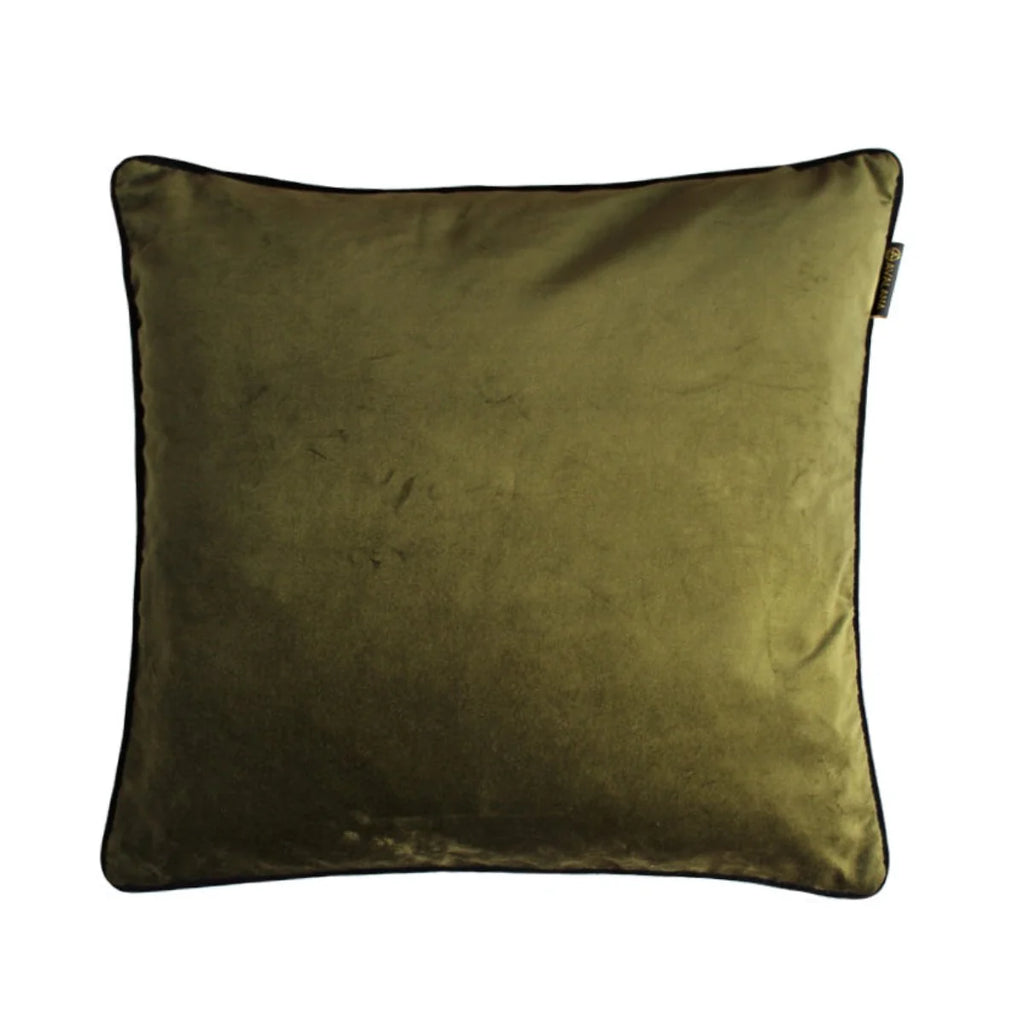 Avalana Caspian Tigress Piped Velvet Cushion Cover