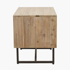 Pacific Lifestyle Marca Sand Wash Acacia Wood 1 Drawer 1 Shelf Unit