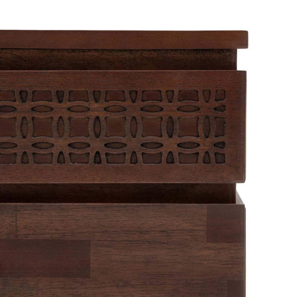 Gallery Direct Boho Retreat 2 Drawer Bedside Table