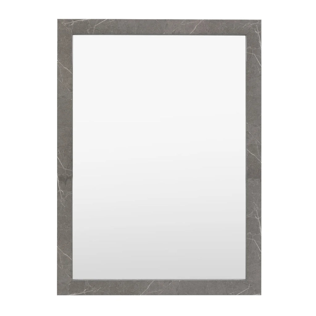 Gallery Direct Romano Rectangle Mirror Marbled Grey