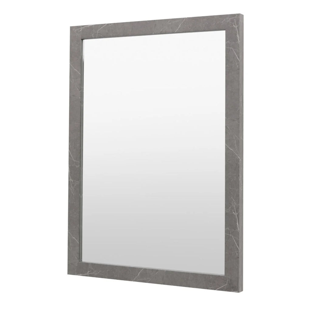 Gallery Direct Romano Rectangle Mirror Marbled Grey