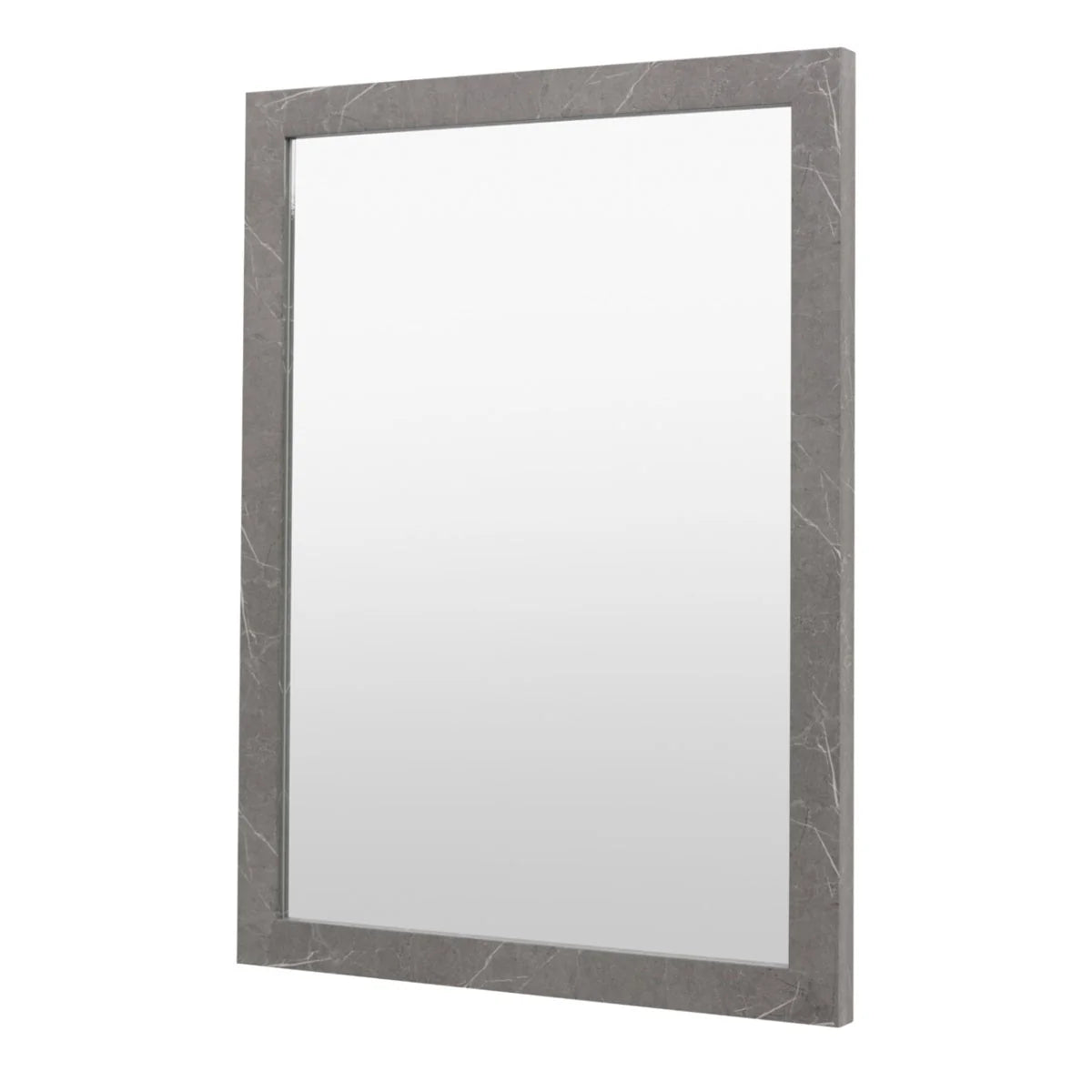 Gallery Direct Romano Rectangle Mirror Marbled Grey