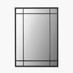 Pacific Lifestyle Antique Bronze Metal Rectangular Wall Mirror