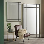 Pacific Lifestyle Antique Bronze Metal Rectangular Wall Mirror