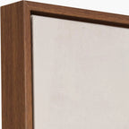 Pacific Lifestyle Monochrome Abstract Square Canvas with Oak Effect Frame