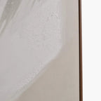Pacific Lifestyle Monochrome Abstract Square Canvas with Oak Effect Frame