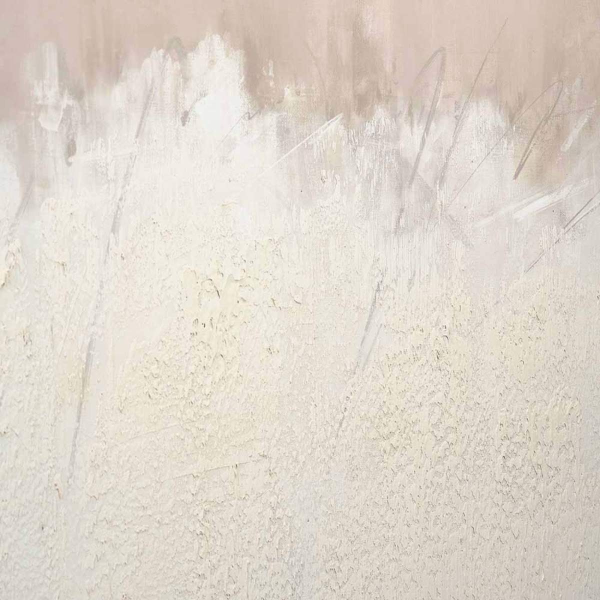 Pacific Lifestyle Natural and White Abstract Canvas with Natural Frame Large