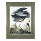 Vintage Blue Heron Framed Print By Art Marketing