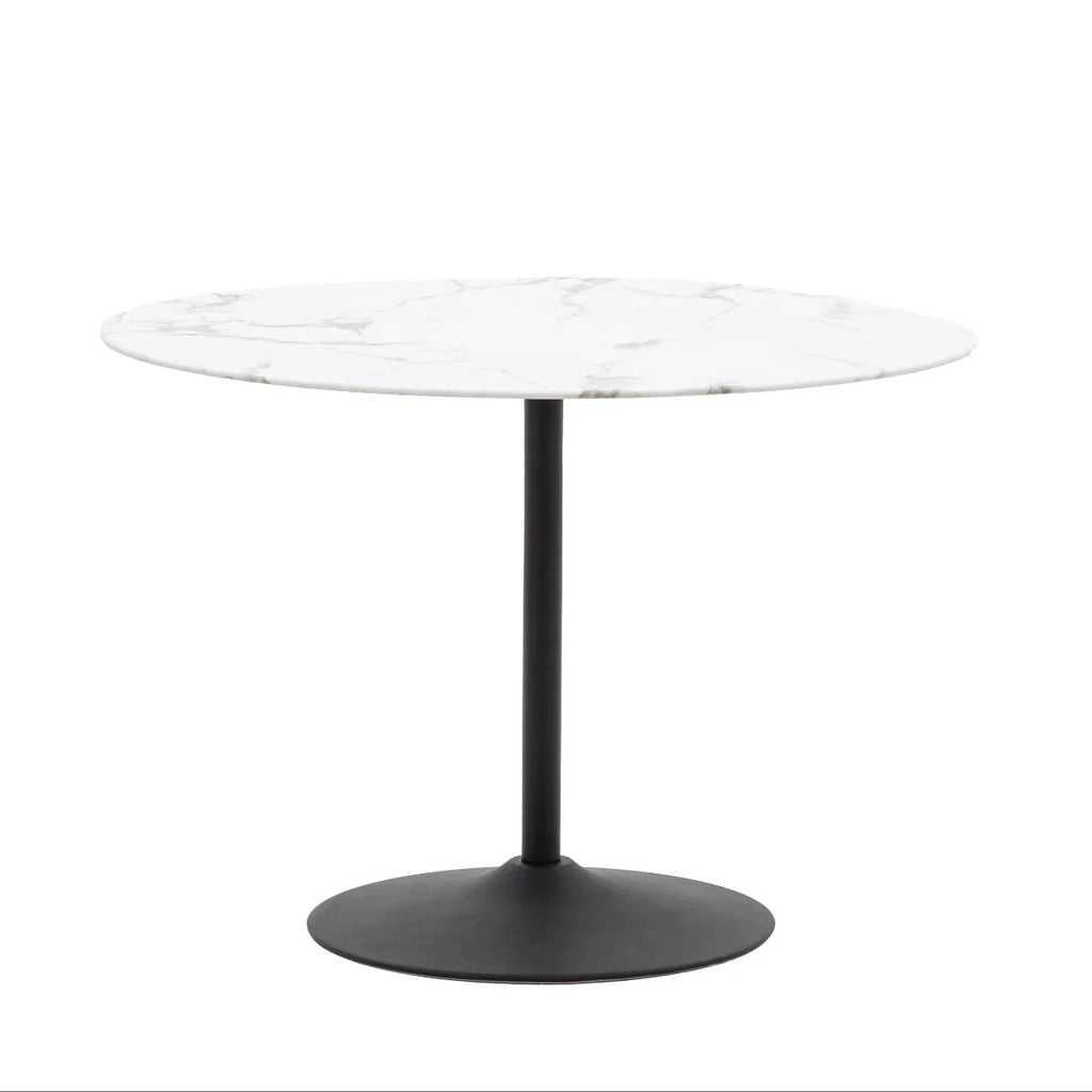 Gallery Direct Fielding White Marble Effect Dining Table