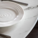Gallery Direct Fielding White Marble Effect Dining Table