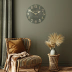 Thomas Kent 50cm Arabic Large Wall Clock Lichen Green