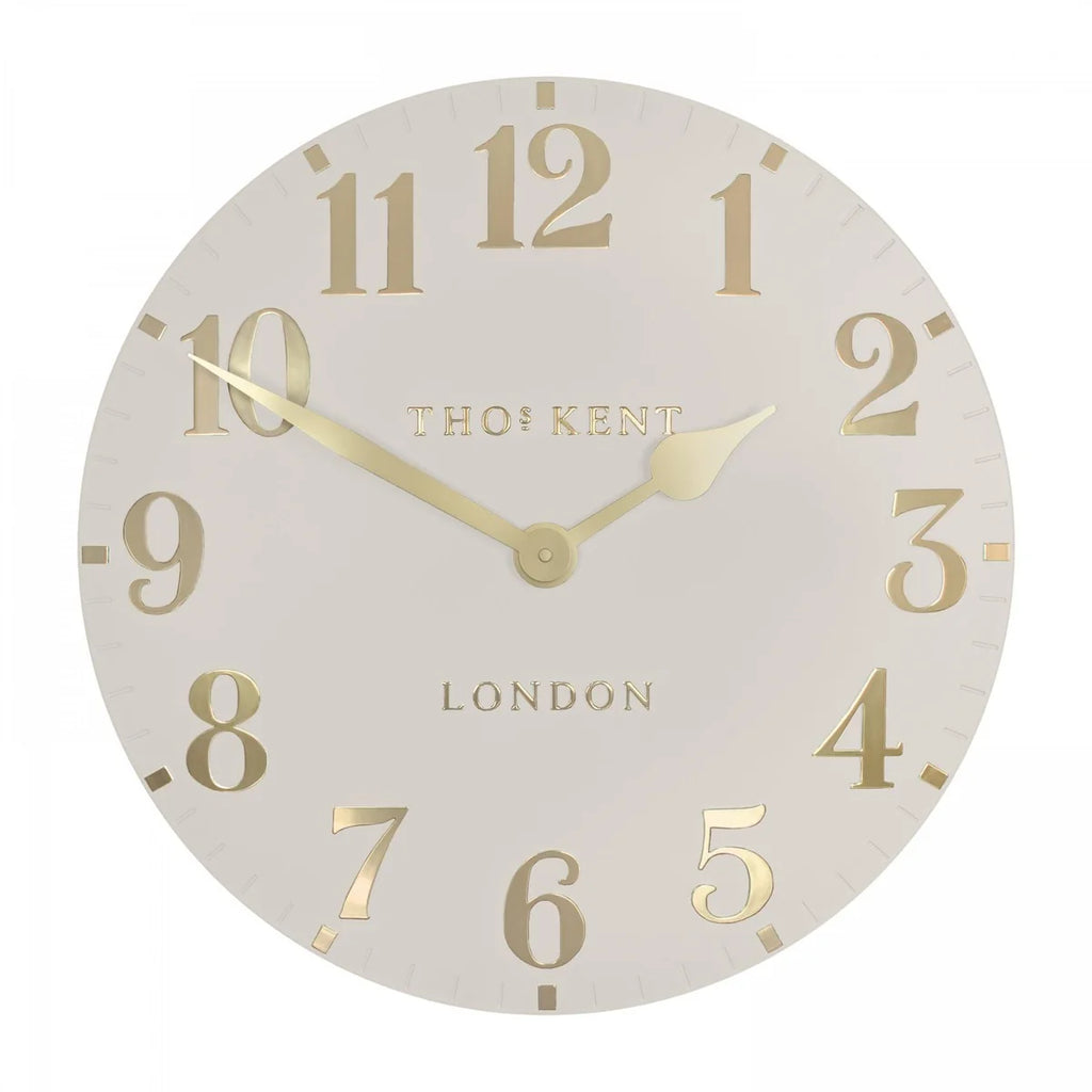 Thomas Kent Arabic 50cm Large Wall Clock Oatmeal