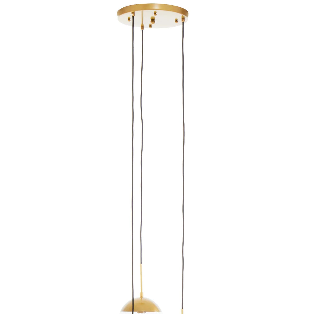 Beaumonde Home Revive Gold Finish 3 Bulb Pendant Light