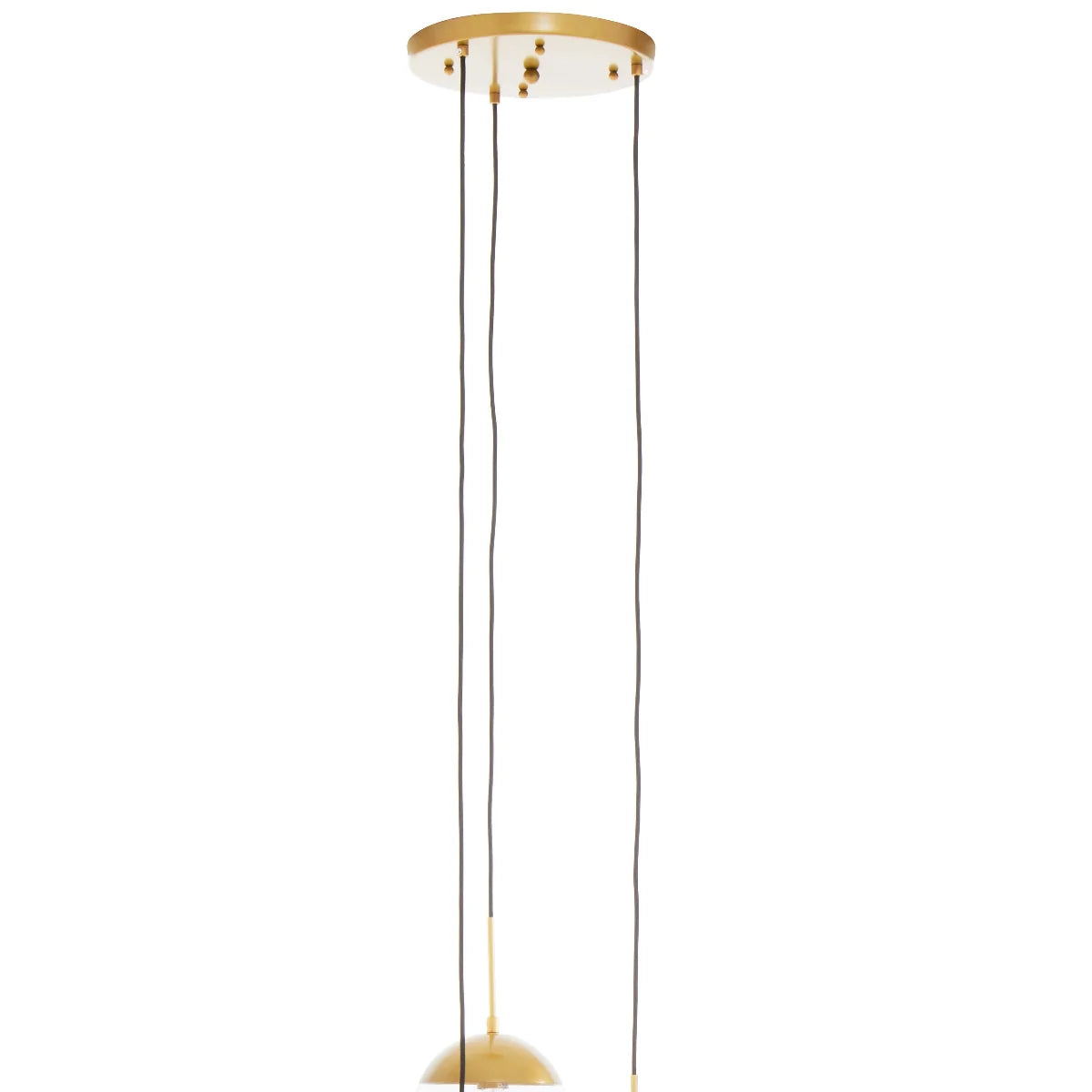 Beaumonde Home Revive Gold Finish 3 Bulb Pendant Light
