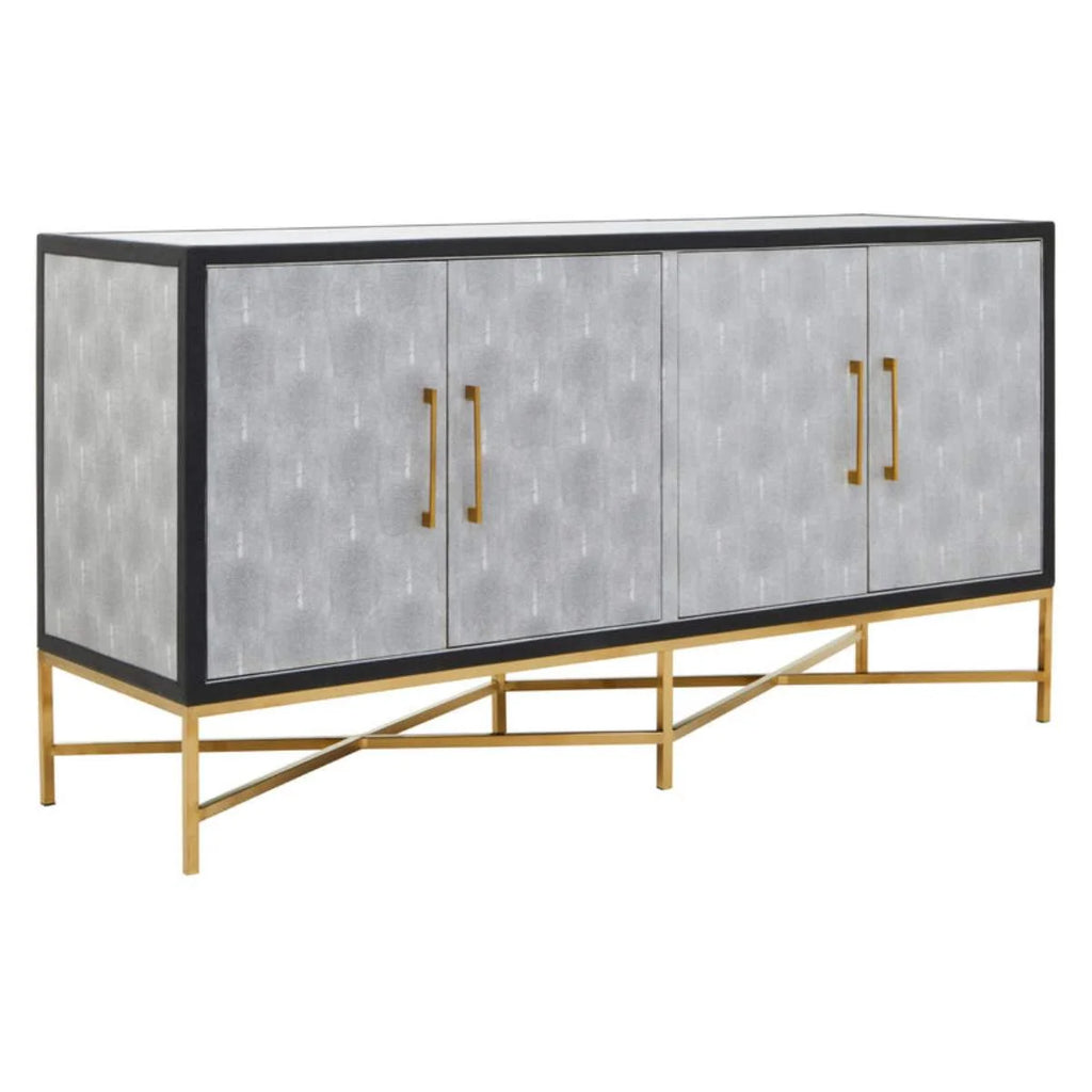 Beaumonde Home Cadiz Grey Shagreen Sideboard