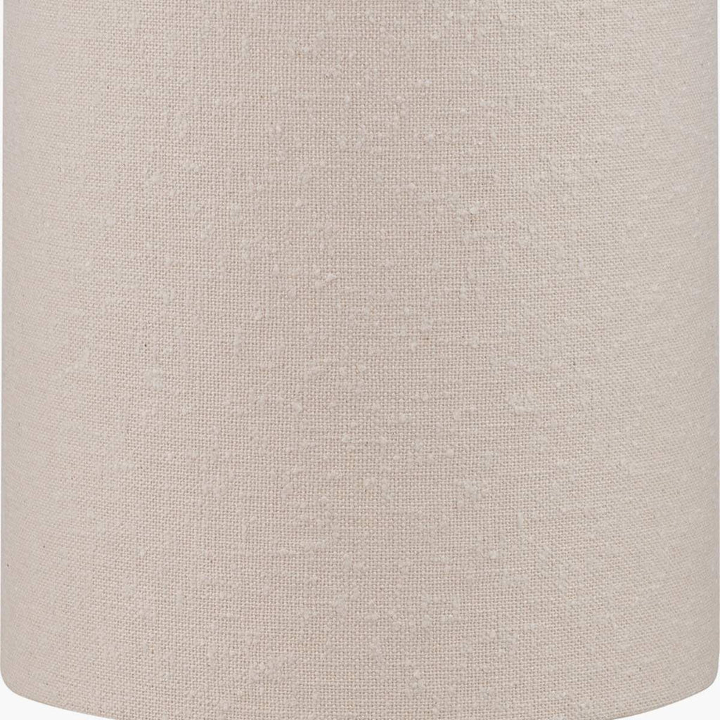 Pacific Lifestyle Mirissa White Slubby Handloom Fabric Floor Lamp