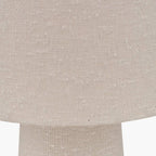 Pacific Lifestyle Mirissa White Slubby Handloom Fabric Floor Lamp