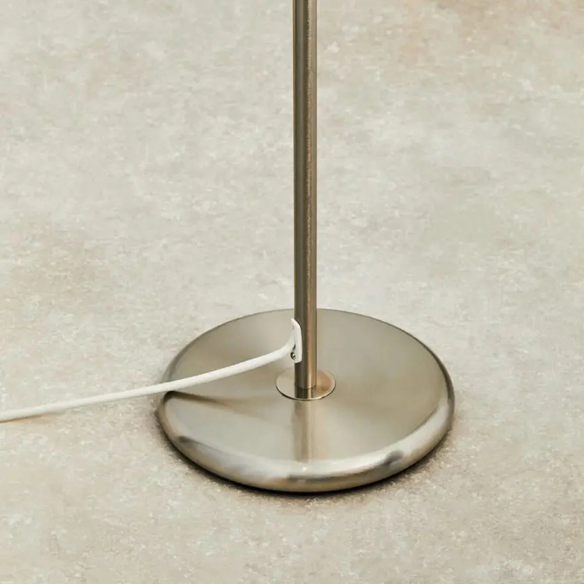 Beaumonde Home Forma Cream Waffle Effect Shade Floor Lamp