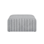 HO+ME Ryder Pouffe In Thick Stripe Ticking