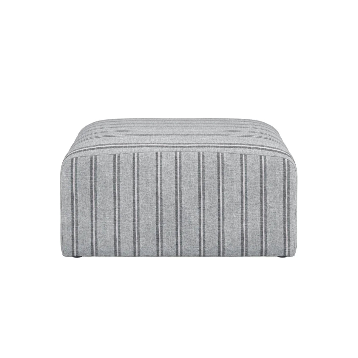 HO+ME Ryder Pouffe In Thick Stripe Ticking