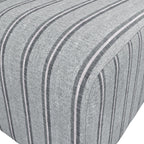 HO+ME Ryder Pouffe In Thick Stripe Ticking