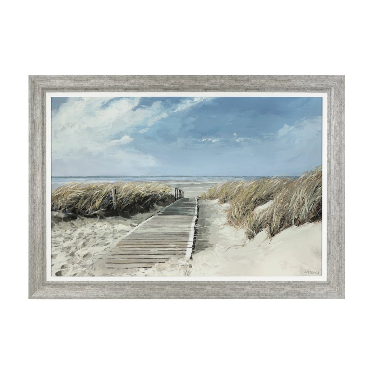 View To Sea By Art Marketing Framed Print